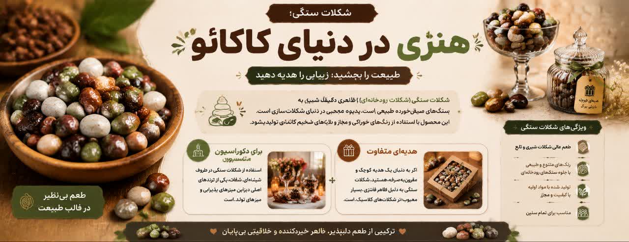 شکلات سنگی؛ هنری در دنیای کاکائو شکلات سنگی؛ هنری در دنیای کاکائو